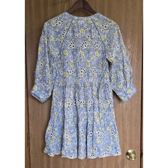 Anthropologie dRA Los Angeles Yara Eyelet Floral Dress - Picture 3 of 14